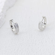 NeeTim Hoops 100% 925 Sterling Silver Full Real Moissanite Earrings Women Sparkling Dimoand Earring Jewelry Gift GRA Certificate