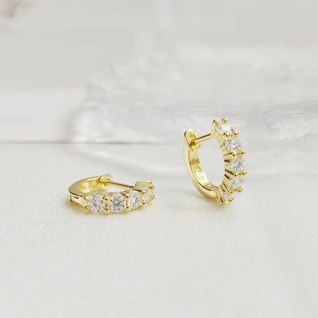 3mm D Color Moissanite Earrings