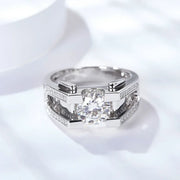 1ct-2ct  Ring 925 Sterling Silver with White Gold Plated