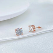 D Color Moissanite Earring S925 Plated with 18k Gold
