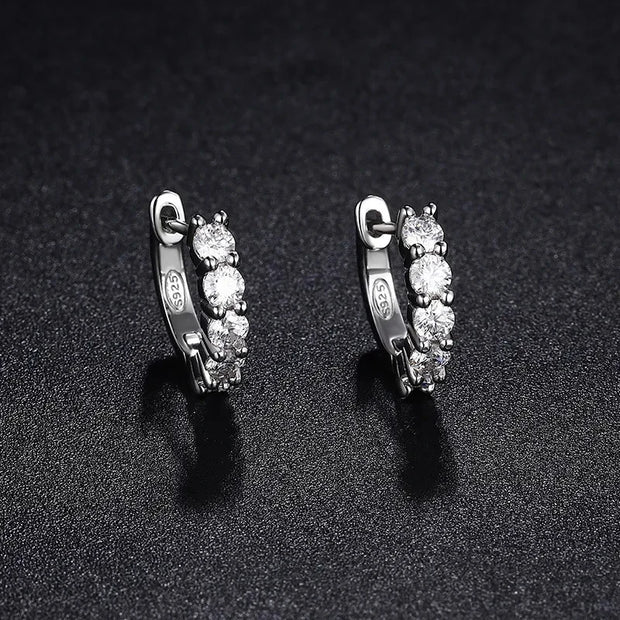 3mm D Color Moissanite Earrings