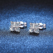 D Color Moissanite Stud Earrings
