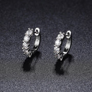 3mm D Color Moissanite Earrings
