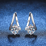 1 Carat Moissanite Earrings