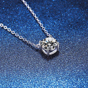 1-2 Carat Moissanite Pendant Necklace