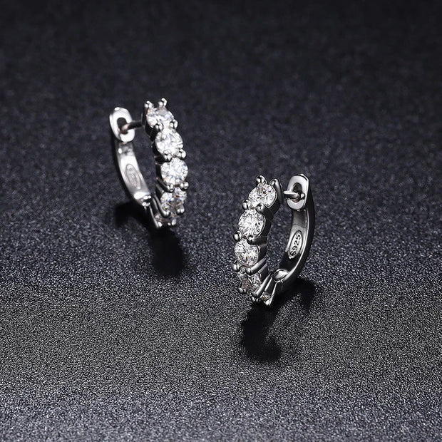 3mm D Color Moissanite Earrings