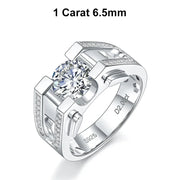 1ct-2ct  Ring 925 Sterling Silver with White Gold Plated