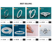 NeeTim D Color Moissanite Gemstone Pendant Necklace 925 Sterling Sliver Necklaces Luxury Jewelry for Women Pass Diamond Tester
