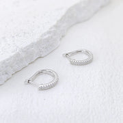 Moissanite Ear Hoop Earrings