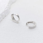 NeeTim Hoops 100% 925 Sterling Silver Full Real Moissanite Earrings Women Sparkling Dimoand Earring Jewelry Gift GRA Certificate