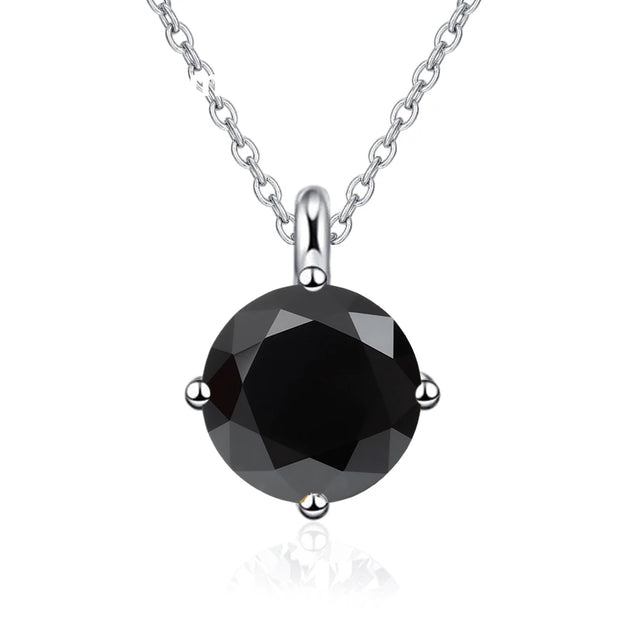 NeeTim 1CT 2CT Real Moissanite Pendant Necklace For Women Top Quality 925 Sterling Silver Wedding Party Bridal Luxury Jewelry