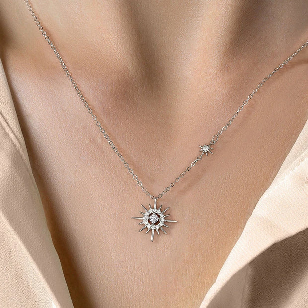 NeeTim D Color Moissanite Gemstone Pendant Necklace 925 Sterling Sliver Necklaces Luxury Jewelry for Women Pass Diamond Tester