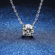 1-2 Carat Moissanite Pendant Necklace