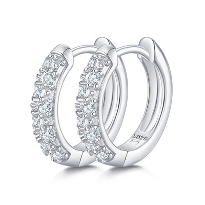 Moissanite Hoop Earrings