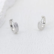 NeeTim Hoops 100% 925 Sterling Silver Full Real Moissanite Earrings Women Sparkling Dimoand Earring Jewelry Gift GRA Certificate