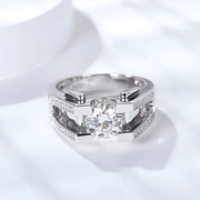 1ct-2ct  Ring 925 Sterling Silver with White Gold Plated