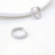 Moissanite Hoop Earrings
