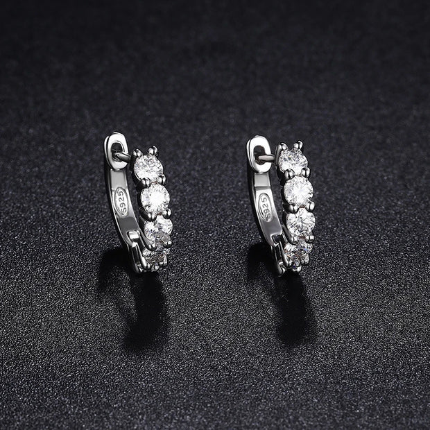 3mm D Color Moissanite Earrings
