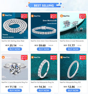NeeTim 3mm 4mm 5mm Moissanite Tennis Necklace 925 Sterling Sliver with Gold Plated Necklaces for Women Men Neck Chain Jewelry