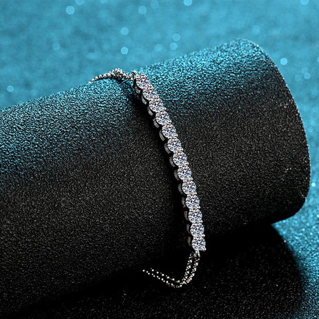 3mm  Luxury Moissanite Bracelet