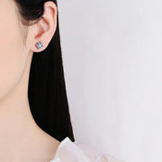 D Color Moissanite Stud Earrings