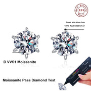 0.3-2CT Moissanite Stud Earrings