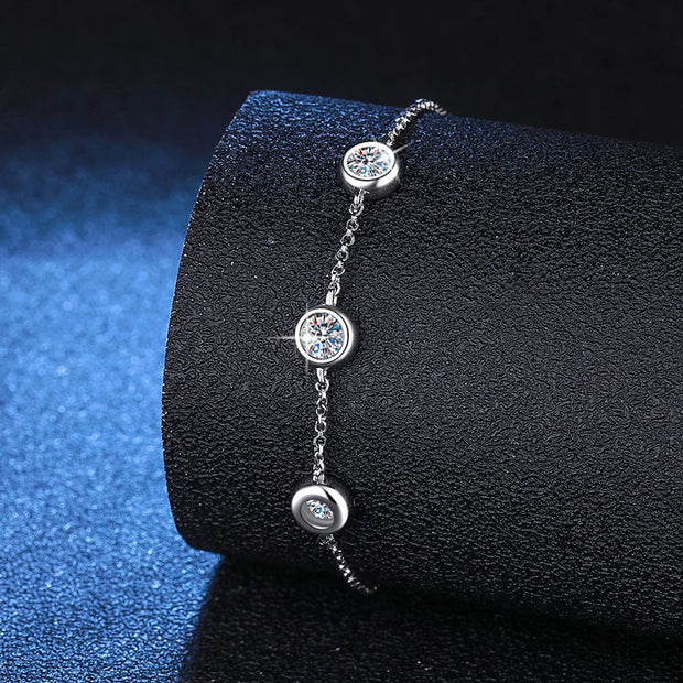 4mm Moissanite Bracelet