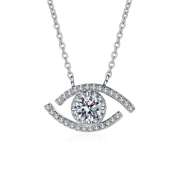 NeeTim Real Moissanite Pendant Necklace For Women 925 Sterling Silver Pass Diamond Tester Wedding Party Bridal Fine Jewelry Gift