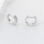 NeeTim Hoops 100% 925 Sterling Silver Full Real Moissanite Earrings Women Sparkling Dimoand Earring Jewelry Gift GRA Certificate