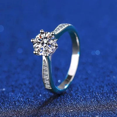 3 Carat Moissanite Noir Royal Ring
