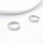Moissanite Hoop Earrings