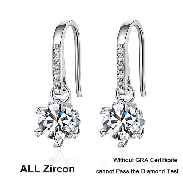 Moissanite Luxury Hoop Earring