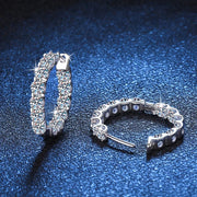 2.6CT Hoop Earring Plated with 18k Gold