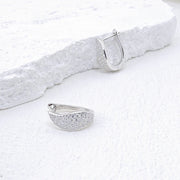 NeeTim Full Moissanite 925 Silver Hoops Earrings for Women Gold Plated Huggie Earring Wedding Engagement Luxury Designer Jewelry
