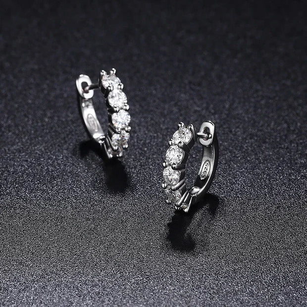 3mm D Color Moissanite Earrings