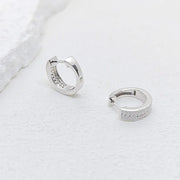 NeeTim Hoops 100% 925 Sterling Silver Full Real Moissanite Earrings Women Sparkling Dimoand Earring Jewelry Gift GRA Certificate
