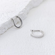 Moissanite Ear Hoop Earrings