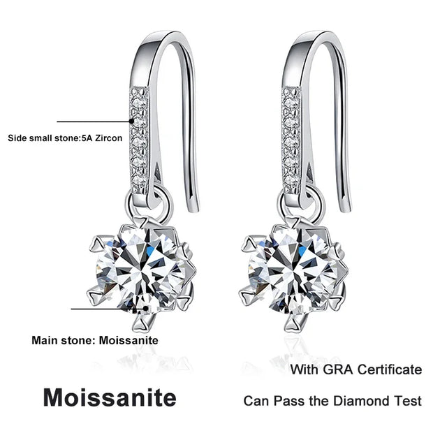 Moissanite Luxury Hoop Earring