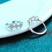 925  Silver Moissanite Hoop Earring