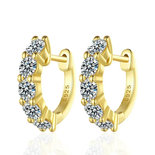 3mm D Color Moissanite Earrings