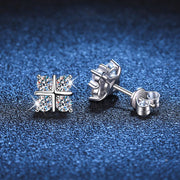 D Color Moissanite Stud Earrings