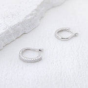 Moissanite Ear Hoop Earrings