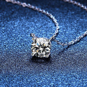 1-2 Carat Moissanite Pendant Necklace