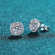 NeeTim 0.5ct 1ct Moissanite Earrings Sterling Silver 925 for Women Luxury Designer Wedding Party Earring Jewelry Chrismas Gift