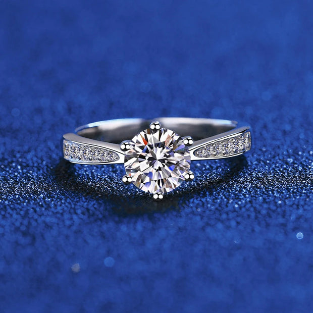 3 Carat Moissanite Noir Royal Ring