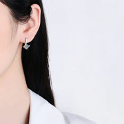 1 Carat Moissanite Earrings