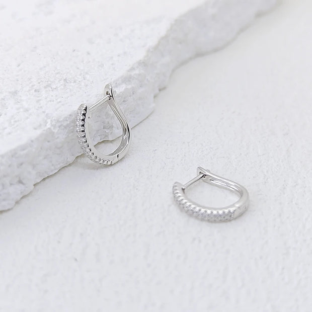 Moissanite Ear Hoop Earrings